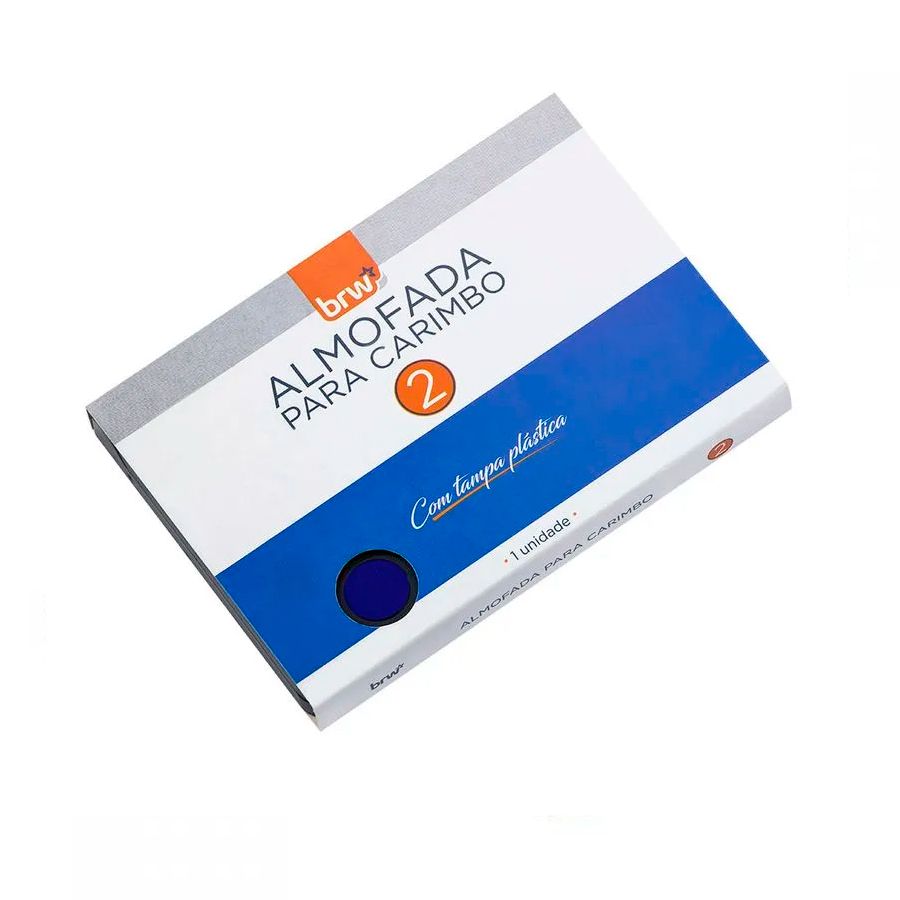 ALMOFADA AZUL P/ CARIMBO BRW