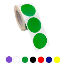 ETIQUETA MANUAL 14X14MM COR VERDE