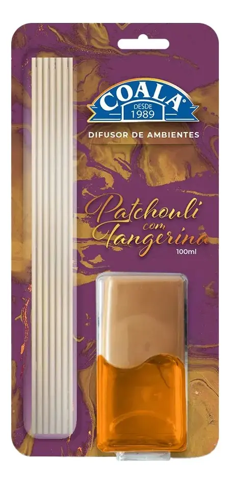 DIFUSOR DE AROMAS VARETA 100ML PATCHOULI COM TANGERINA COALA