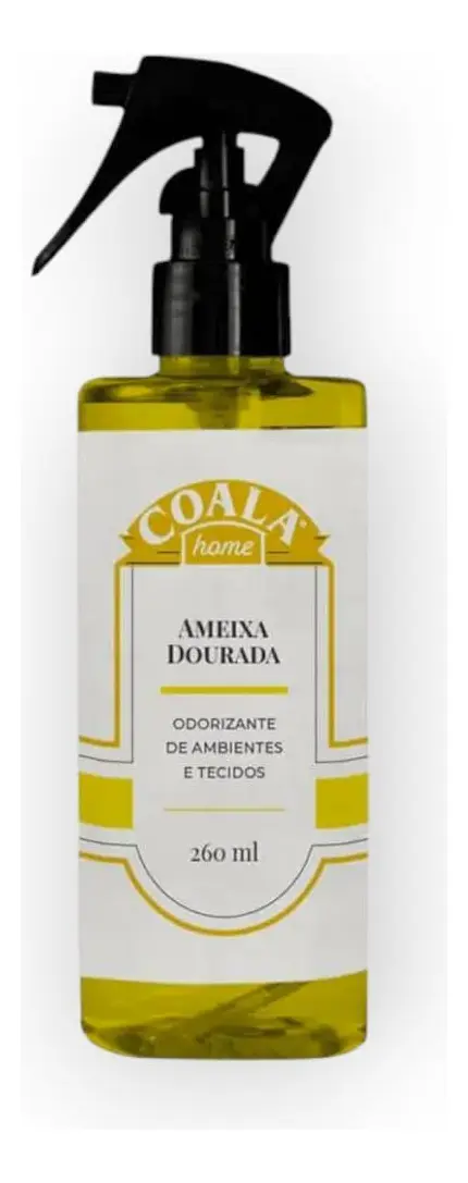 ODORIZANTE DE AMBIENTES E TECIDOS AMEIXA DOURADA 260ML COALA HOME