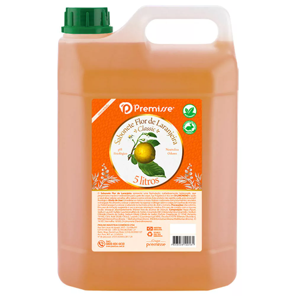 SABONETE LIQUIDO FLOR DE LARANJEIRA 5L PREMISSE