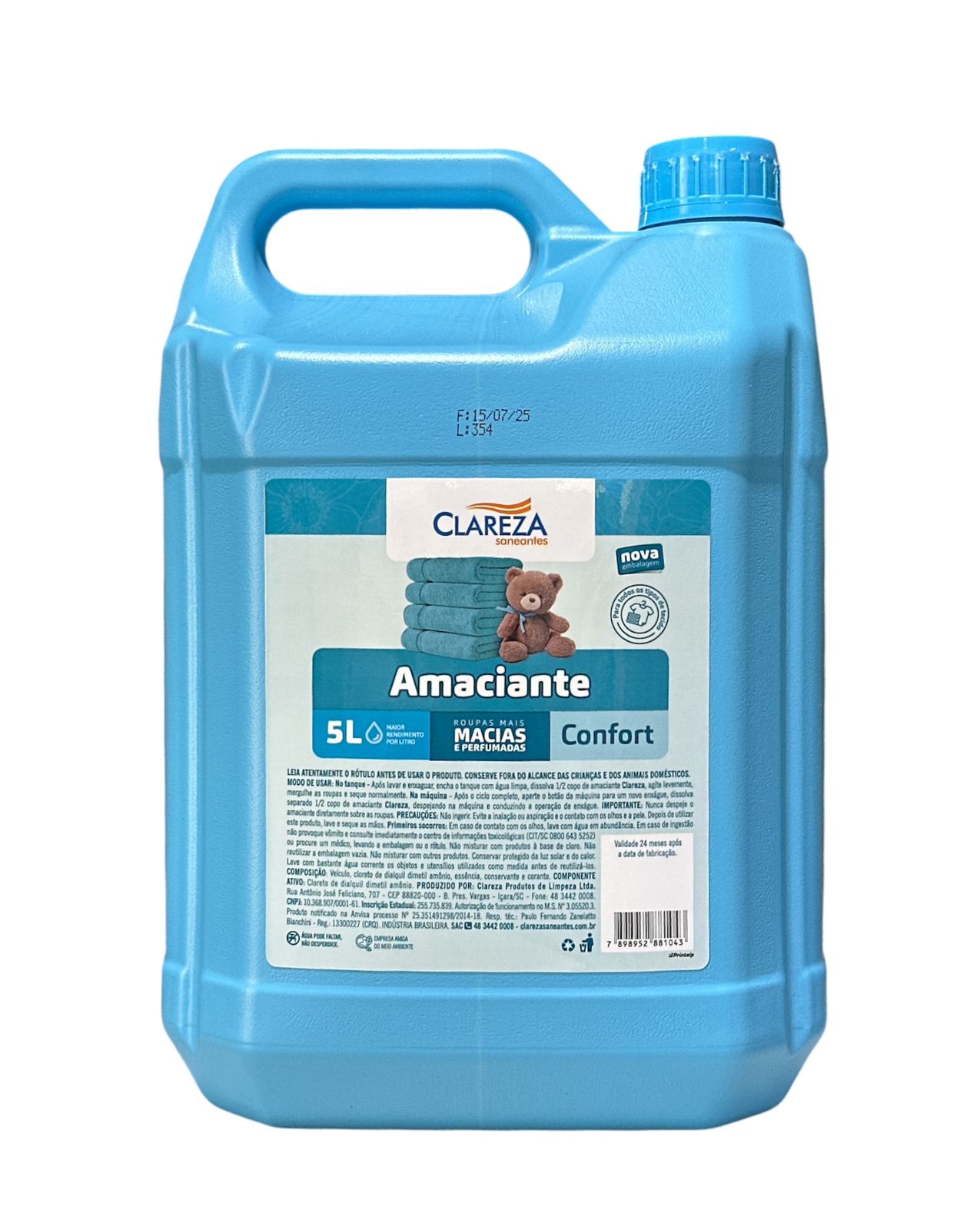 AMACIANTE CONFORT 5L - CLAREZA