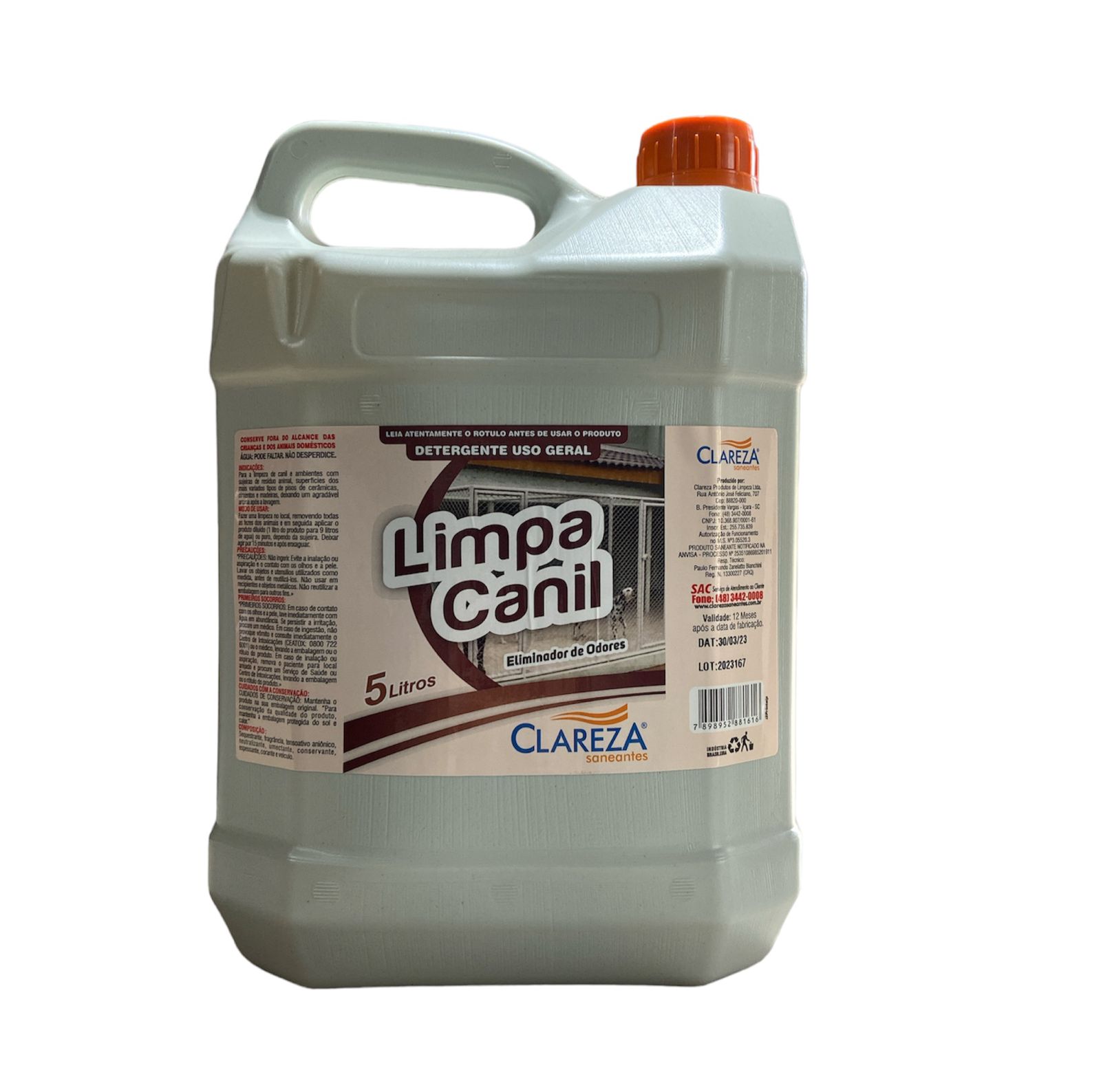 LIMPA CANIL 5L - CLAREZA
