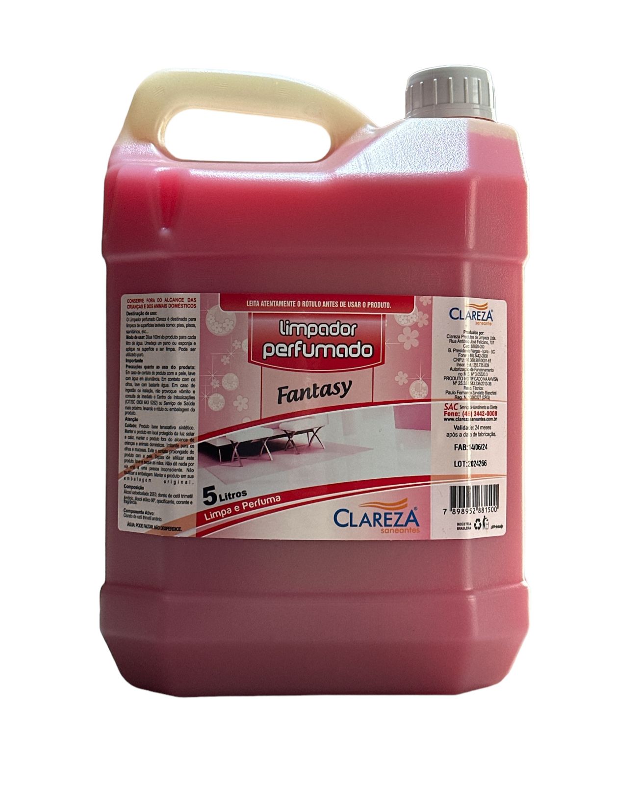 LIMPADOR PERFUMADO FANTASY 5L - CLAREZA