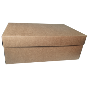 Caixa de sapato em kraft sem visor