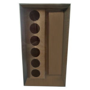 Caixa para doces e garrafa